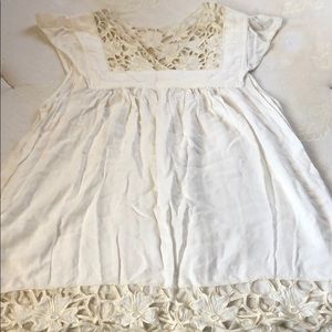 Short sleeve off white shirt